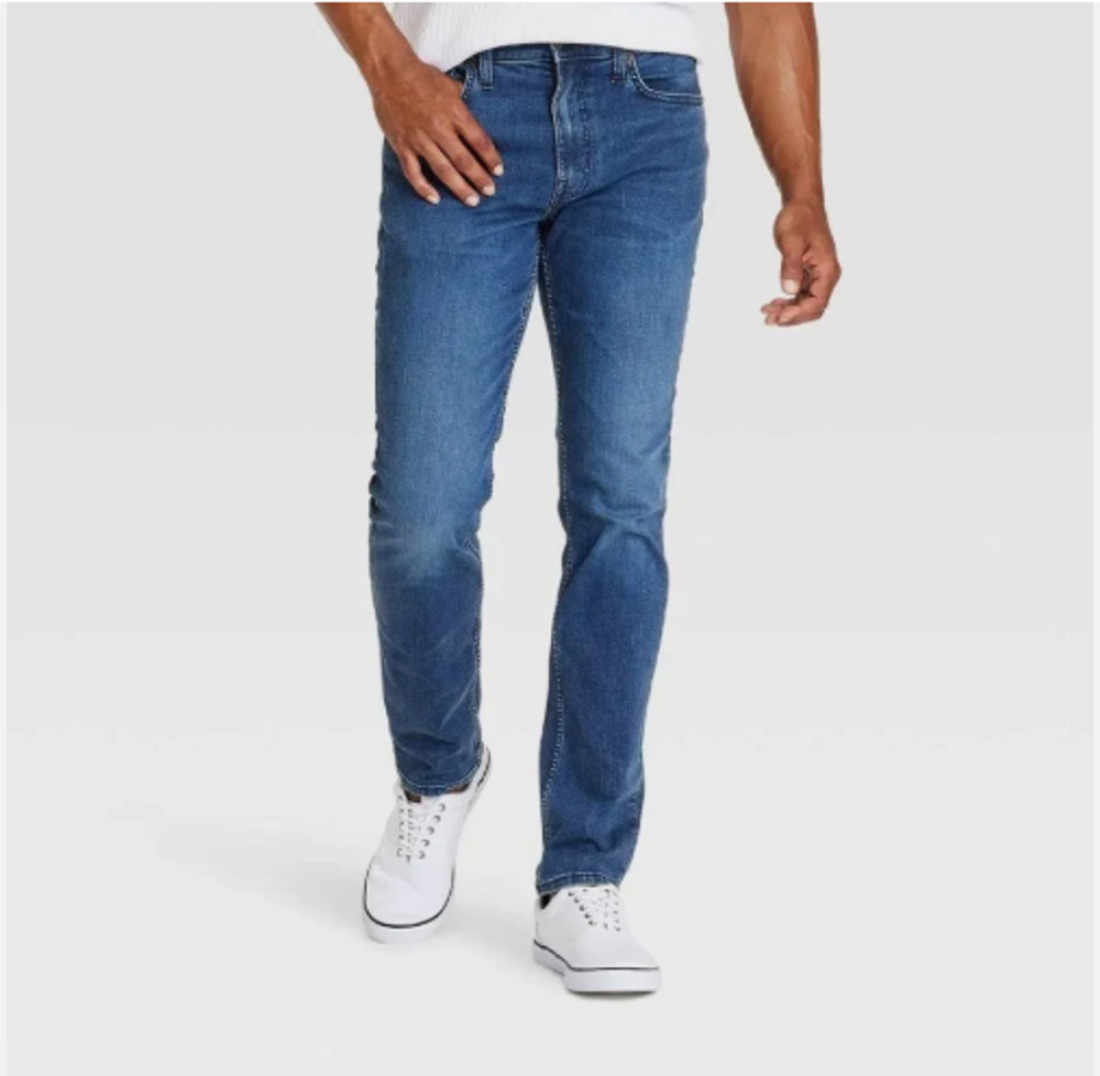 Men Comfort Wear Slim Fit Jeans Sz 34x30 NWT Medium Wash - Goodfellow & Co